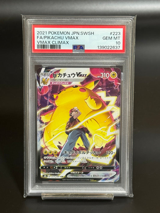 Pokemon Card Pikachu VMAX CSR PSA 10 VMAX Climax #223 Japanese